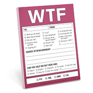 Knock Knock WTF Notes Nifty Note Checklist Memo Pad 50 Sheets