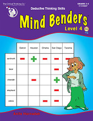 Mind Benders Level 4 Workbook - Deductive Thinking Skills Puzzles