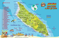 Aruba Dive Map & Reef Creatures Guide Franko Maps Laminated Fish