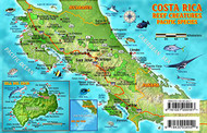 Costa Rica Dive Map & Pacific Reef Creatures Guide Franko Maps