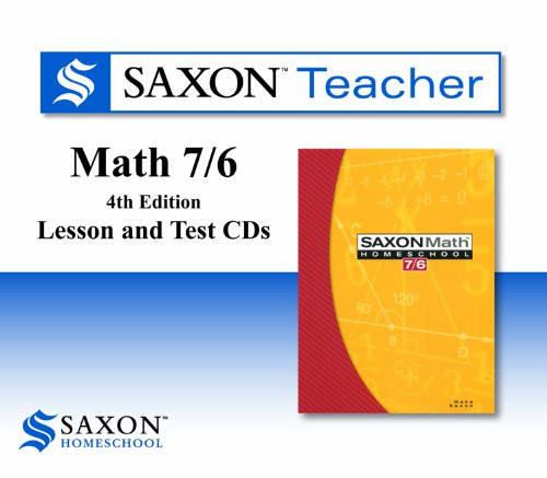 Saxon Math 7/6 Homeschool: Saxon Teacher CD ROM