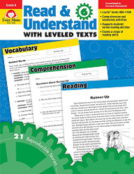 Evan-Moor Read and Understand with Leveled Texts Grade 6+ - Read