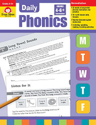 Evan-Moor Daily Phonics Book Teacher's Edition Grade 4-6