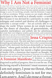 Why I Am Not A Feminist: A Feminist Manifesto