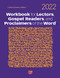 Workbook for Lectors Gospel Readers and Proclaimers of the Word