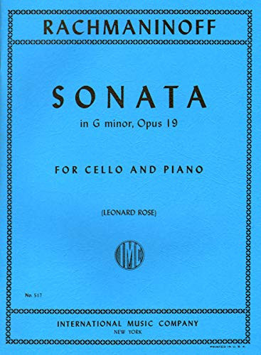 INT517 - Rachmaninoff - Sonata in G minor opus 19 For Cello