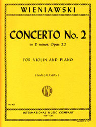 INT1425 - Wieniawski Concerto No. 2 in D minor Opus 22 For Violin