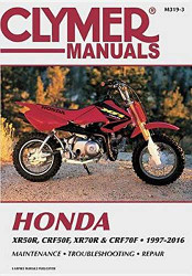 Honda XR50R CRF50F XR70R and CRF70F 2000-2016 Clymer Repair Manual