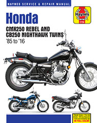 Honda CMX250 Rebel and CB250 Nighthawk 1985-2016 Haynes Repair Manual
