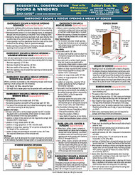 Residential Construction Doors & Windows Quick-Card Based on 2018