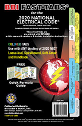 National Electrical Code NEC Colored 2020 Fast-Tabs For Softcover