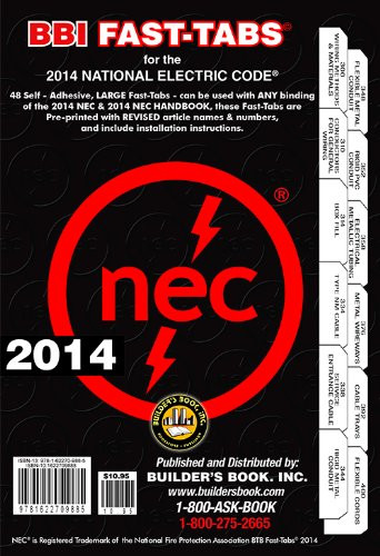 2014 National Electrical Code NEC Fast-Tabs For Softcover Spiral