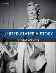 BJU Press US History Student Activity 5ED 506675