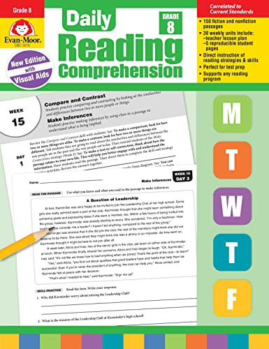 Evan-Moor Daily Reading Comprehension Grade 8 - Homeschooling