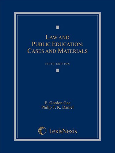 Law and Public Education: Cases and Materials
