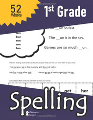1st Grade Spelling: 52 Weeks of Spelling - Vocabulary Sentences