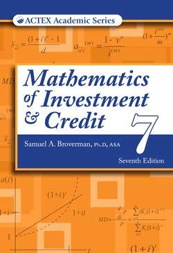 Mathematics of Investment and Credit