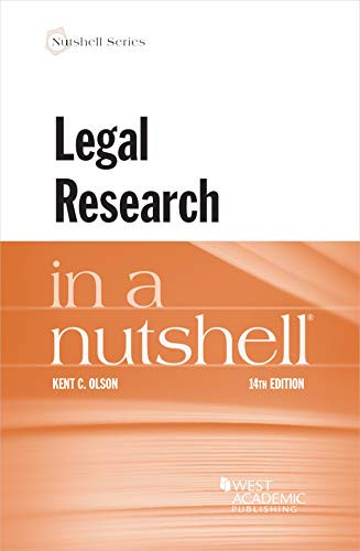 Legal Research in a Nutshell (Nutshells)