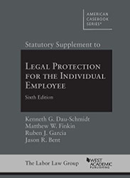 Statutory Supplement to Legal Protection for the Individual