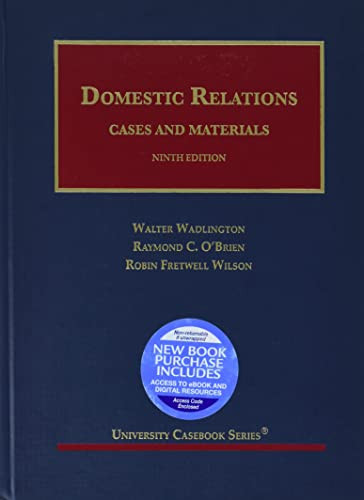 Domestic Relations Cases and Materials