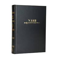 NASB Large Print Wide Margin Black