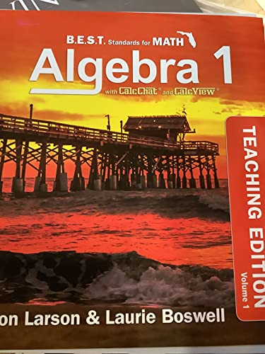 Best Ideas Florida's BEST Std Math 2023 Algebra1 Teaching Edition Volume 1