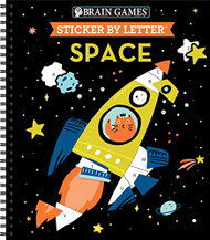 Brain Games - Sticker by Letter: Robots (Sticker Puzzles - Kids Activity  Book) -- Publications International Ltd 