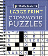 Large Print Crossword Puzzles (Purple)