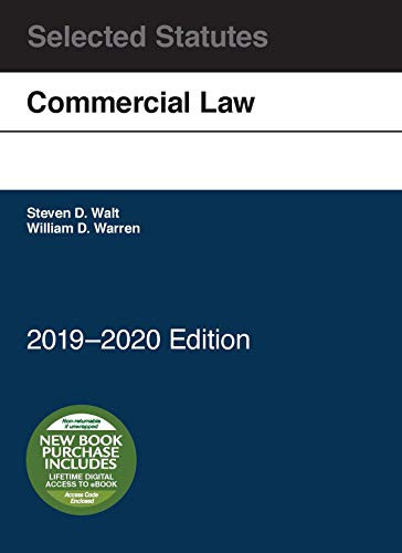 Commercial Law Selected Statutes 2019-2020