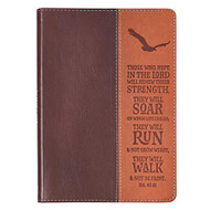 Christian Art Gifts Classic Journal Wings Like Eagles Isaiah 40