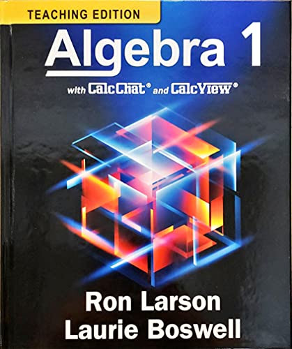 Algebra 1 w/CalcChat and CalcView Teaching Edition c.2022
