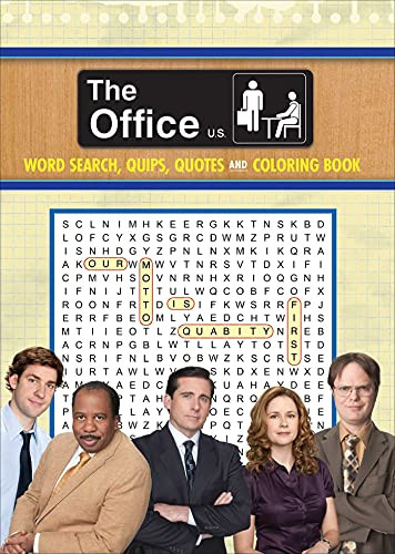 Office Word Search Quips Quotes & Coloring Book