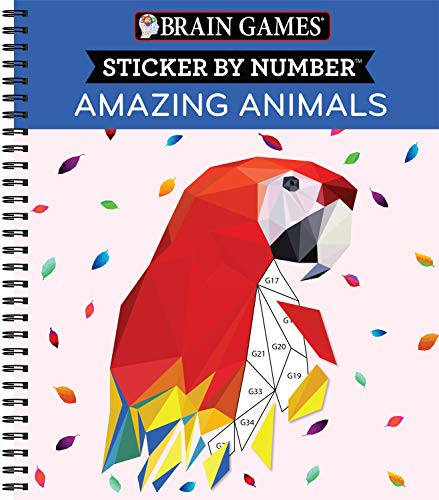 Sticker by Number: Amazing Animals