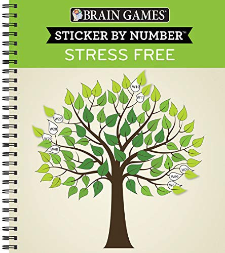 Brain Games - Sticker by Number: Stress Free