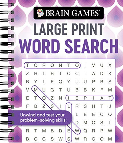 Large Print Word Search (Swirls)