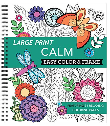 Large Print Easy Color & Frame - Calm