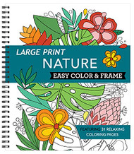 Large Print Easy Color & Frame - Nature