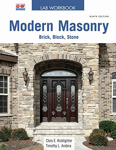 Modern Masonry: Brick Block Stone (Lab Workbook)