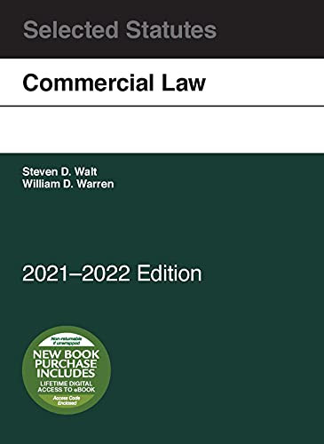 Commercial Law Selected Statutes 2021-2022