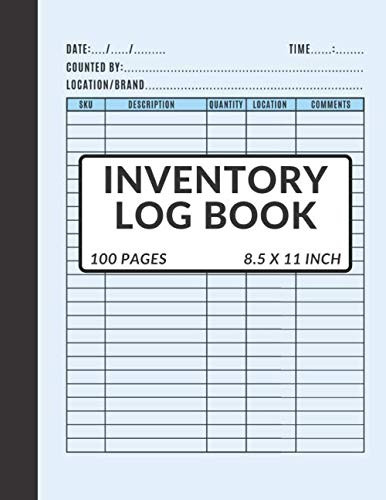Inventory Log Book Ideal For Small Business Inventory Tracking Helps