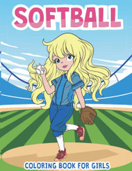 Softball Coloring Book For Girls