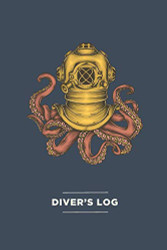 Scuba Diver Log Book with Vintage Octopus Cover - Track & Record 100