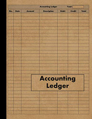 Accounting Ledger: Large Simple Accounting Ledger Book for Bookkeeping