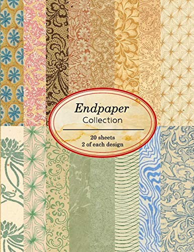 Endpaper Collection: 20 sheets of vintage endpapers for bookbinding