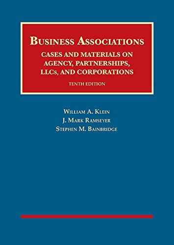 Business Associations Cases and Materials on Agency Partnerships