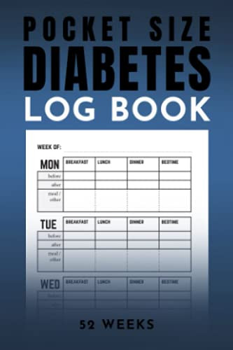Pocket Size Diabetes Log Book