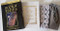 BOOK OF RUNES New Light Tan Book Ceramic Rune Stones and Drawstring