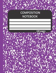 Purple Composition Notebook Wide Ruled