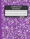 Purple Composition Notebook Wide Ruled