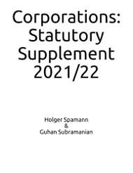 Corporations: Statutory Supplement: 2021/22